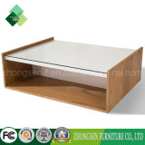 Solid Wood White Coffee Table Low Table for Living Room