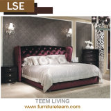 New Modern Home Bedroom Set Furniture Wooden Fabric Bed