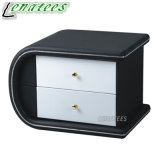 T42 Fashionable 2 Drawers Round Bedside Table