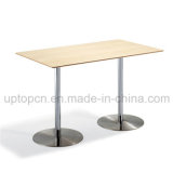 Commercial Rectangle High Bar Table with Double Stainless Steel Legs (SP-BT665)