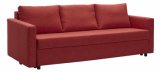 Three Seats Fabric Sofa Bed with Large Strage/Drawer