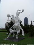 Sports 3, Outdoor Garden, Garden Landscape Metal Sculpture