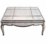 Mirror Glass Veneer Furniture, Coffee Table