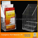 Acrylic Brochure Holder/Plastic Bookshelf/Plexiglass Acrylic Display Stand