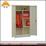 Swing Door Steel Wardrobe Metal Cloths Hanging Storage Cabinet with Hanger Rod