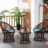 1+2 Tables and Bar Stools Leisure Rattan Wicker Table Garden Furniture Sets Z308