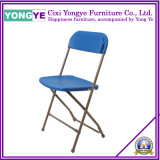 Plastic Metal Chromed Metal Folding Chair at Outdoor