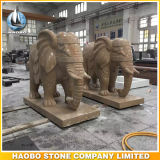 Stone Hand Carved Elephant Statue Thailand