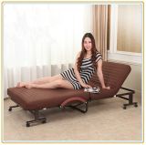 Easy Rollaway Guest Bed with Brown Color Mattress 190*80cm