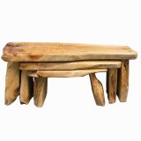 25PCS Antique Carved Irregular Handmade Wooden Chairs