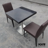 Black Furniture Artificial Stone Square Coffee Table