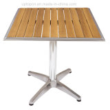 Leisure Outdoor Teak Wood Table with Aluminum Base (SP-AT332)