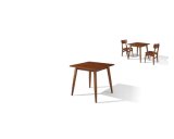 Solid Wood Dinner Table for Coffee Shop (ALX-T002)