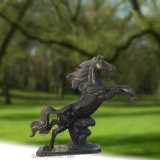 a Running Marble Horse Statue Sculpture, Animal Sculpture