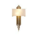 Hotel Fancy Energy Saving Fabric Material Gold Color Wall Light