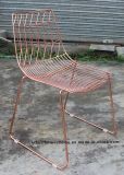 Metal Morden Garden Leisure Stackable Side Wire Dining Restaurant Chairs