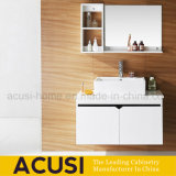 Modern White Lacquer Plywood Bathroom Cabinet with Wash Basin (ACS1-L62)