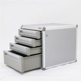 4-Drawers Metal Locking File Cabinet with Memo Bar Silver