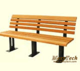 Wood Plastic Composite Outdoor Long Park Street Bench 1500X510X750mm