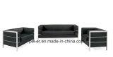 Furniture Modern Steel Leather Living Room Office Sectional Sofa (PE-F80)