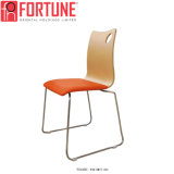 Hot Sellings High Quality Orange Modern Wooden Restaurant Chair (FOH-XM37-490)