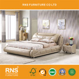 A1046 Real Leather Bed for Interior Decoration