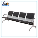 PU Leather Public 4-Seater Waiting Chair