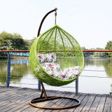 Green Hanging Chair &Swing Rattan Furniture, Rattan Basket (D011)