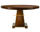 (CL-3320) Antique Restaurant Dining Furniture Round Wooden Dining Table