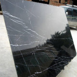 China Black Nero Marquina Marble Slab