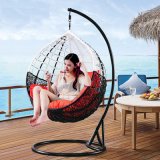 Outdoor Furniture Patio Swing Wicker / Rattan Swing /Outdoor Rattan Adult Hanging Egg Swing Chair (D011D)