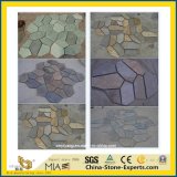Natural Black/Grey/Green/Tumbled/Crazy/Roofing/Irregular Shape Stone Slate for Paving/Flooring/Wall Cladding Decoration