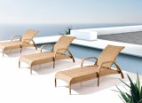 Rattan/Wicker Furniture Outddor Chaise Lounge Brown