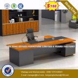 New Design Black Glass Top Steel Frame Office Table (HX-8N1296)