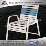 Well Furnir WF-17033 Vinyl Straps Pool Arm Chair