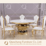 Hot Sale Marble Glass Golden Centerpieces Wedding Table