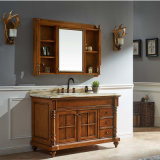 Wholesale Oak Wood Bathroom Cabinet Vanity Sink Unit (GSP14-035)