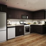 Oppein America Style L Shape Melamine Kitchen Door Cabinet (OP14-M04)