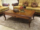 0051 Royal Classical Style Solid Wood Painting Dark Color Coffee Table