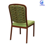 Fabric Cushion Dining Room Furniture Imitated Wood Chair