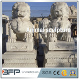 Animal White Natural Granite Carved Stone/ Statues/Sculpture for Garden Decoration