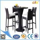 New Style 5PCS Rattan Dining Round Table and Chairs