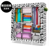 Non-Woven DIY Wardrobe Closet Large and Medium-Sized Cabinets Simple Folding Reinforcement Receive Stowed Clothes (FW-23C)