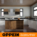Oppein Acrylic Wood Kitchen Cabinet with Island (OP15-A07)