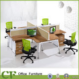Fabric Desktop Partition Modern Office 4 Person Desk for Staff Workstation