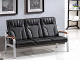 Hot Sales Leather Office Sofa Waiting Sofa with High Back in Stock 1+1+3