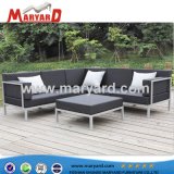 Luxury Stainless Steel and Aluminum Frame with Fabric/Leather Outdoor Sofa Set
