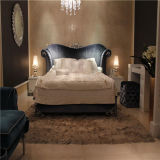 Modern Home Bedroom Furniture French Wood Carved Bed