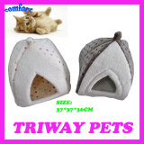 Soft Comfortable Coral Velvet Cat Bed (WY1610116-1)