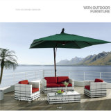 Luxury Leisure Top Quality Us-Resistant PE-Rattan Outdoor Furniture Garden Sofa Set by Single & Double Seat (YT369)